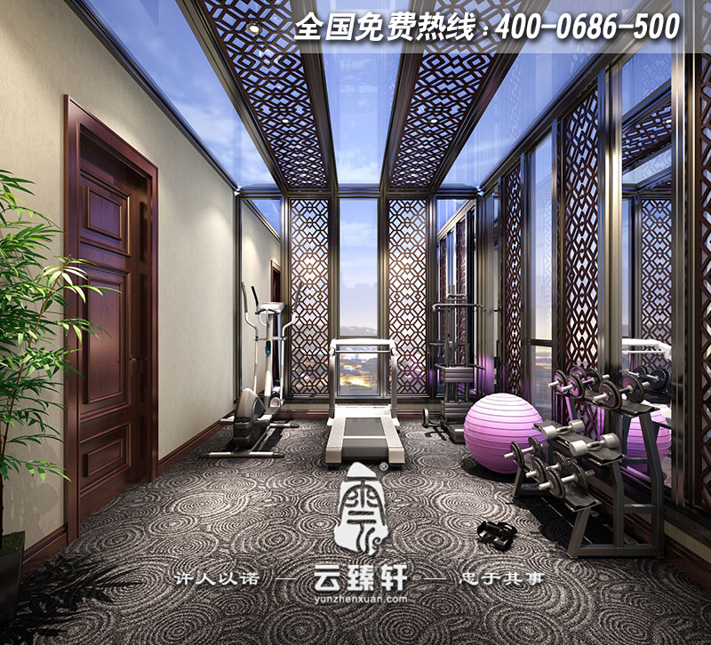 別墅三層陽(yáng)光房健身房設(shè)計(jì)效果圖